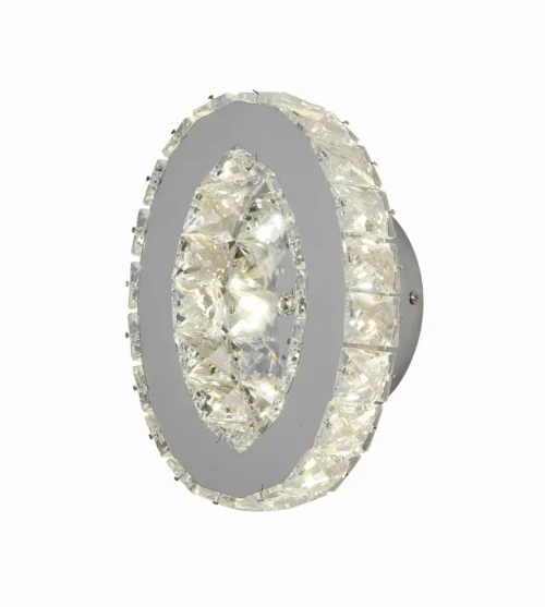 Oval Crystal Wall Light