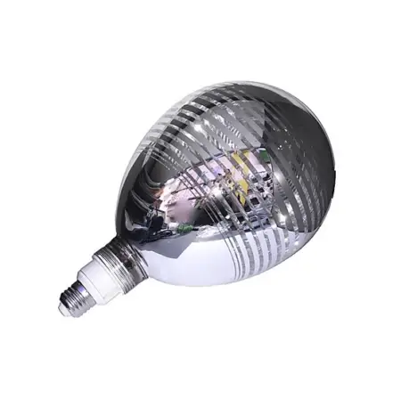 Silver filament bulb retro and rustic style Edison bulb