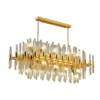Gold Floating Crystal Chandelier