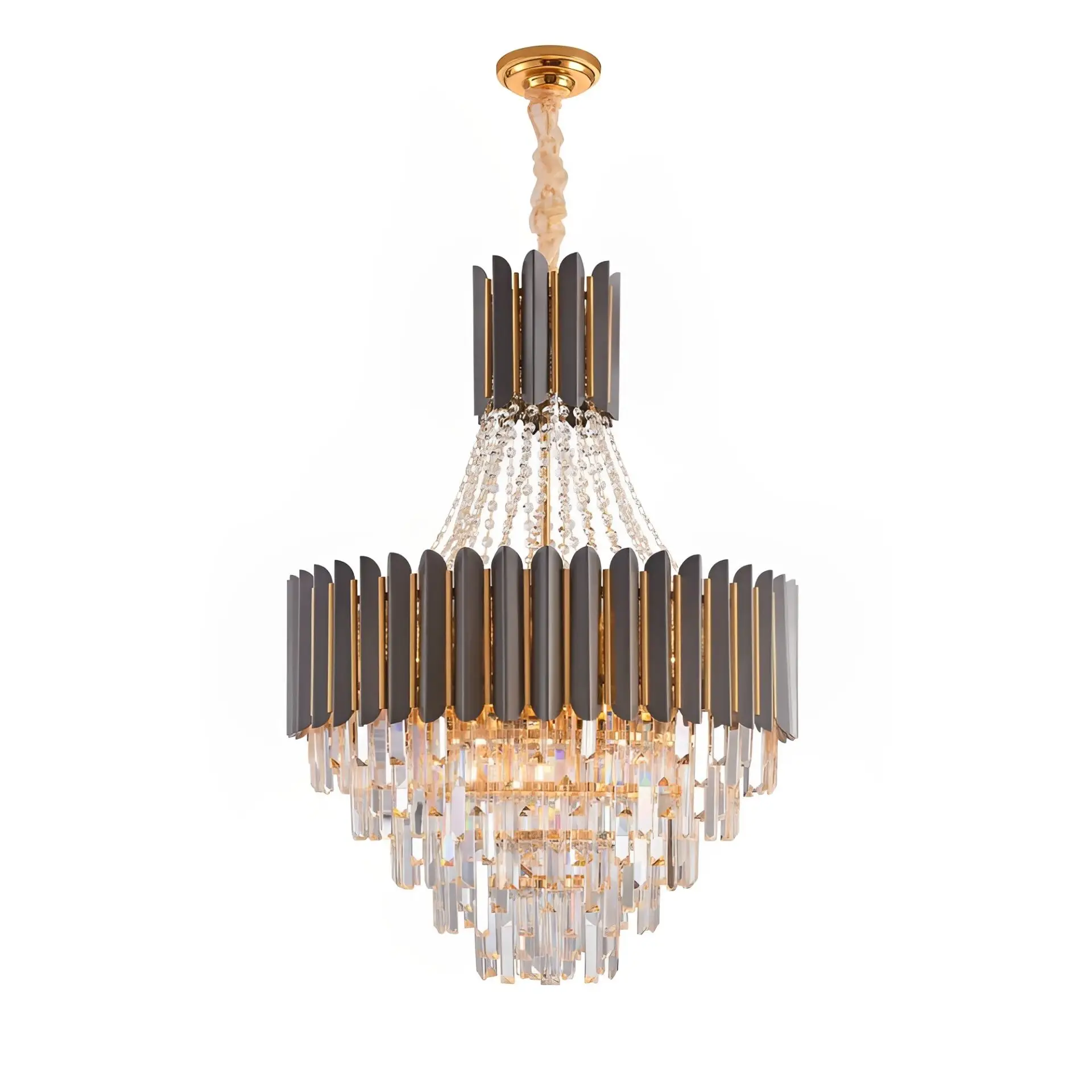 Decorative Crystal Black And Gold Chandelier - CH2499 Decorative Crystal Black And Gold Chandelier - CH2499