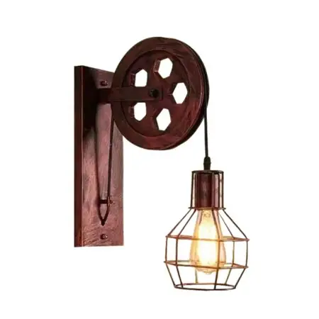 Lifting Pulley Vintage Lamp