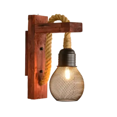 Hemp Rope Wall Light