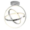 Modern Atom Rings Chrome Chandelier CP126