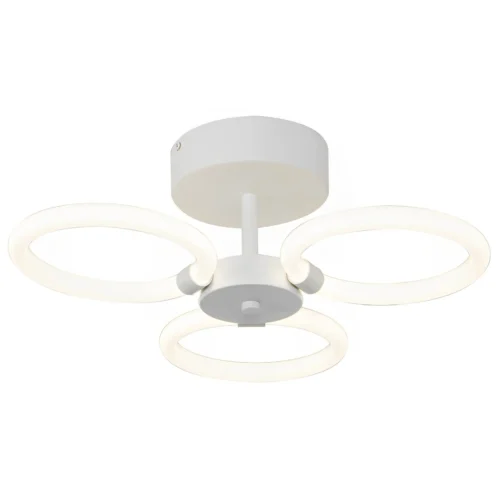 Modern Flush 3 Ring White Chandelier CP128