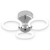 Modern Flush 3 Ring Chrome Chandelier CP129