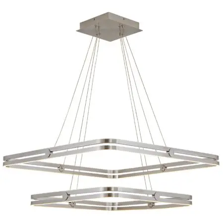 Modern Hanging 2 Tier Square Chandelier CP140