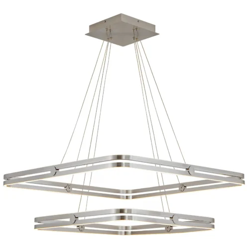 Modern Hanging 2 Tier Square Chandelier CP140