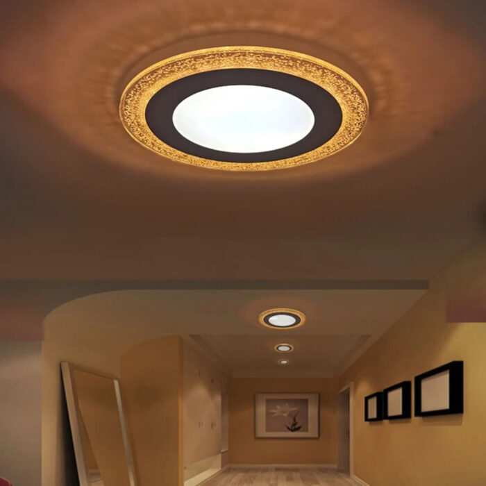 Double colour led panel light warm white