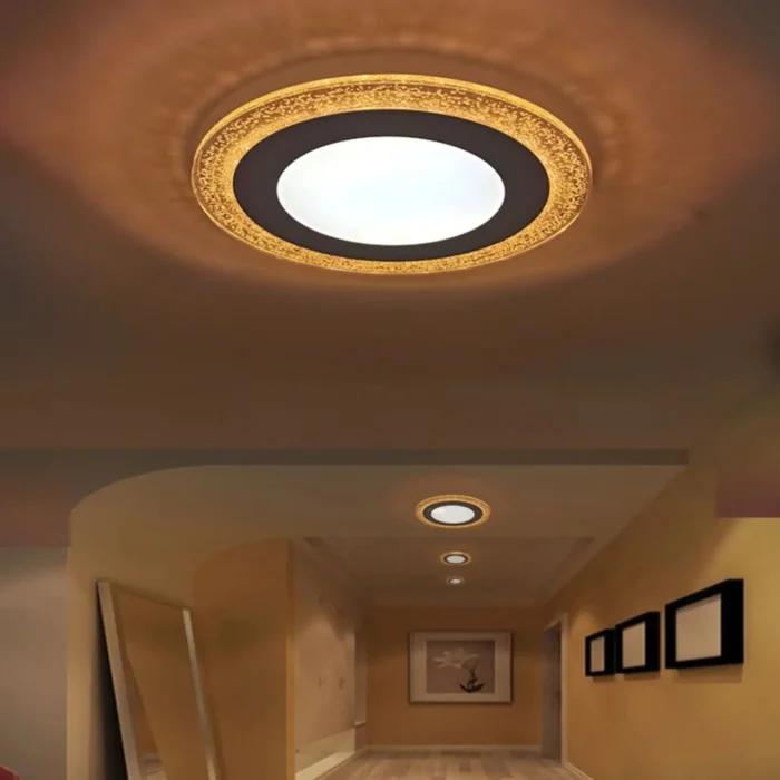 Double colour led panel light warm white