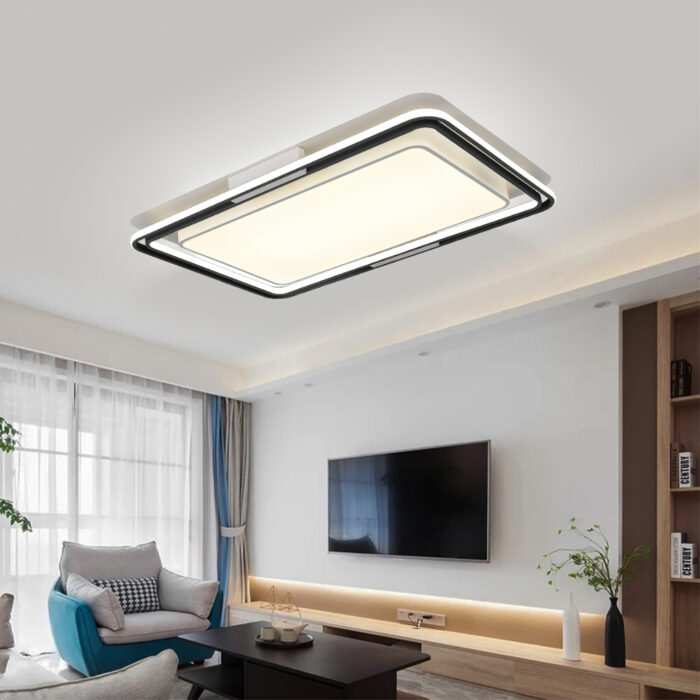 Modern Minimalistic Rectangle Flush Ceiling Light