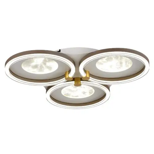 Trio Modern Moon Round Flush Ceiling Light
