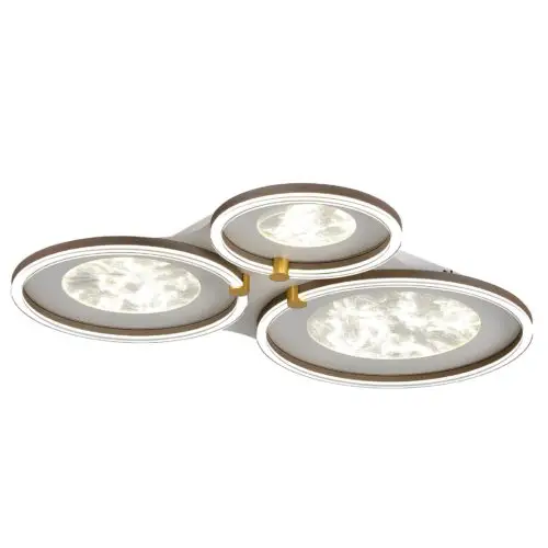 Trio Modern Moon Round Flush Ceiling Light