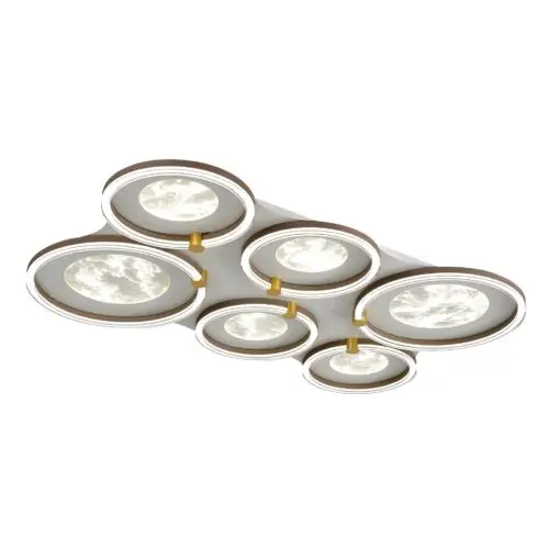 Multiple Modern Moon Round Flush Ceiling Light