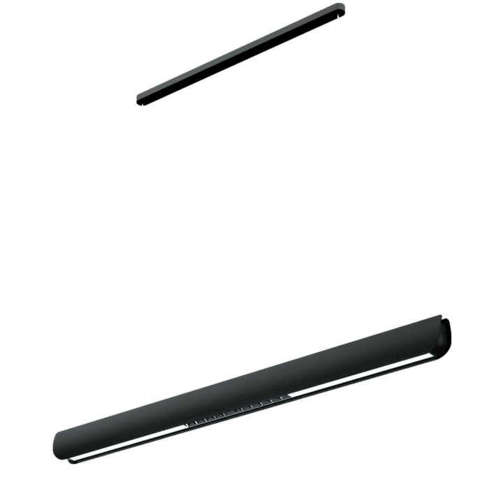 Modern Black LED Linear Sensor Dining Light