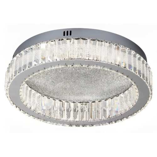 Circle Chrome Crystal Flush Chandelier CH17