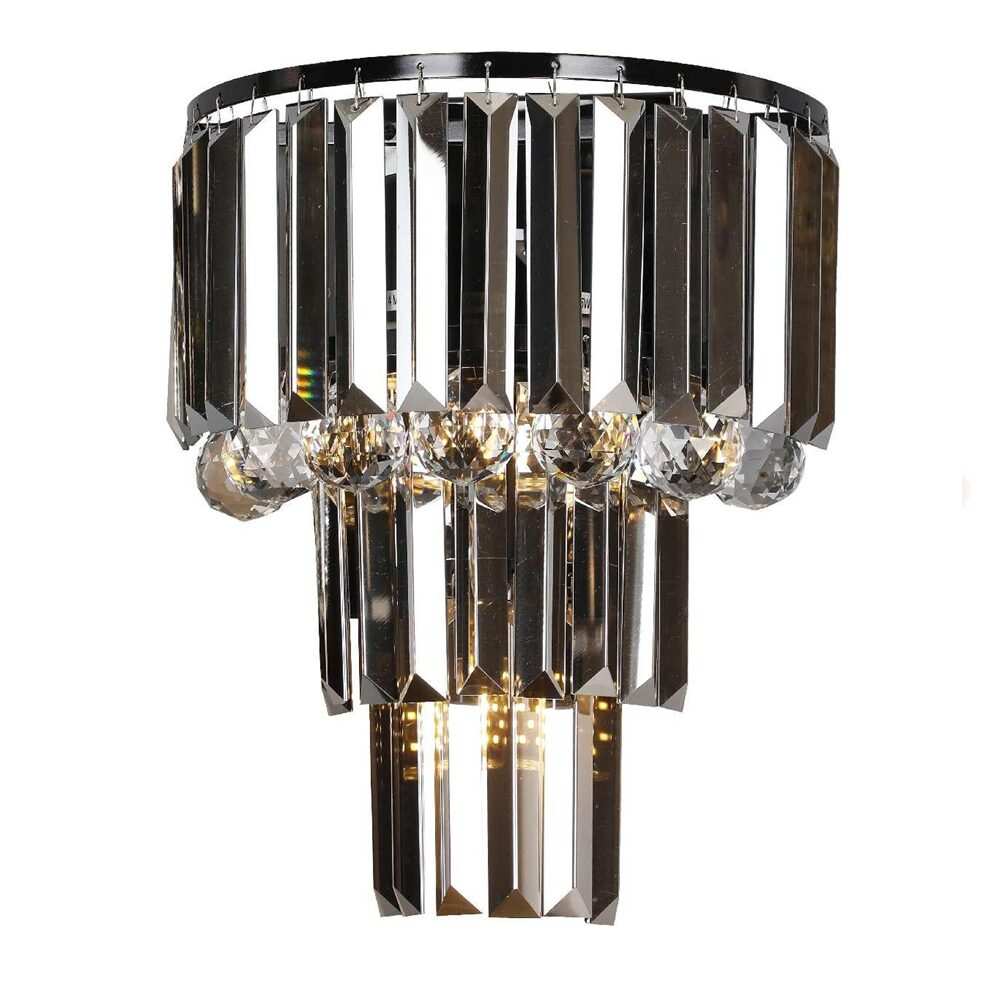 Black Crystal Wall Light CH38/3B Black Crystal Wall Light CH38/3B