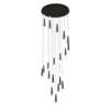 Modern Spiral Black Torch Pendant Chandelier CP194