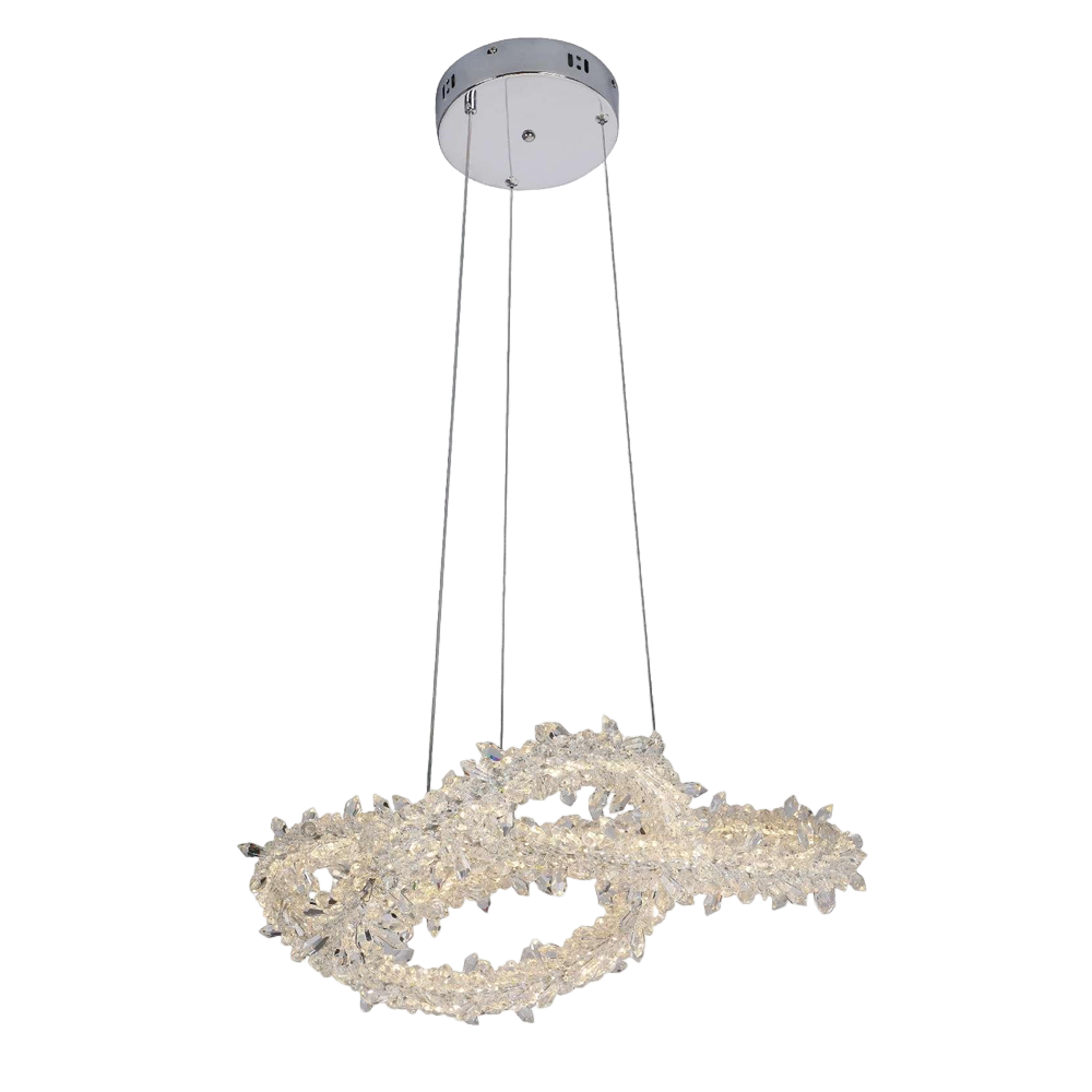 Hanging Ice Crystal Looped Chandelier CH14-580C Hanging Ice Crystal Looped Chandelier CH14-580C