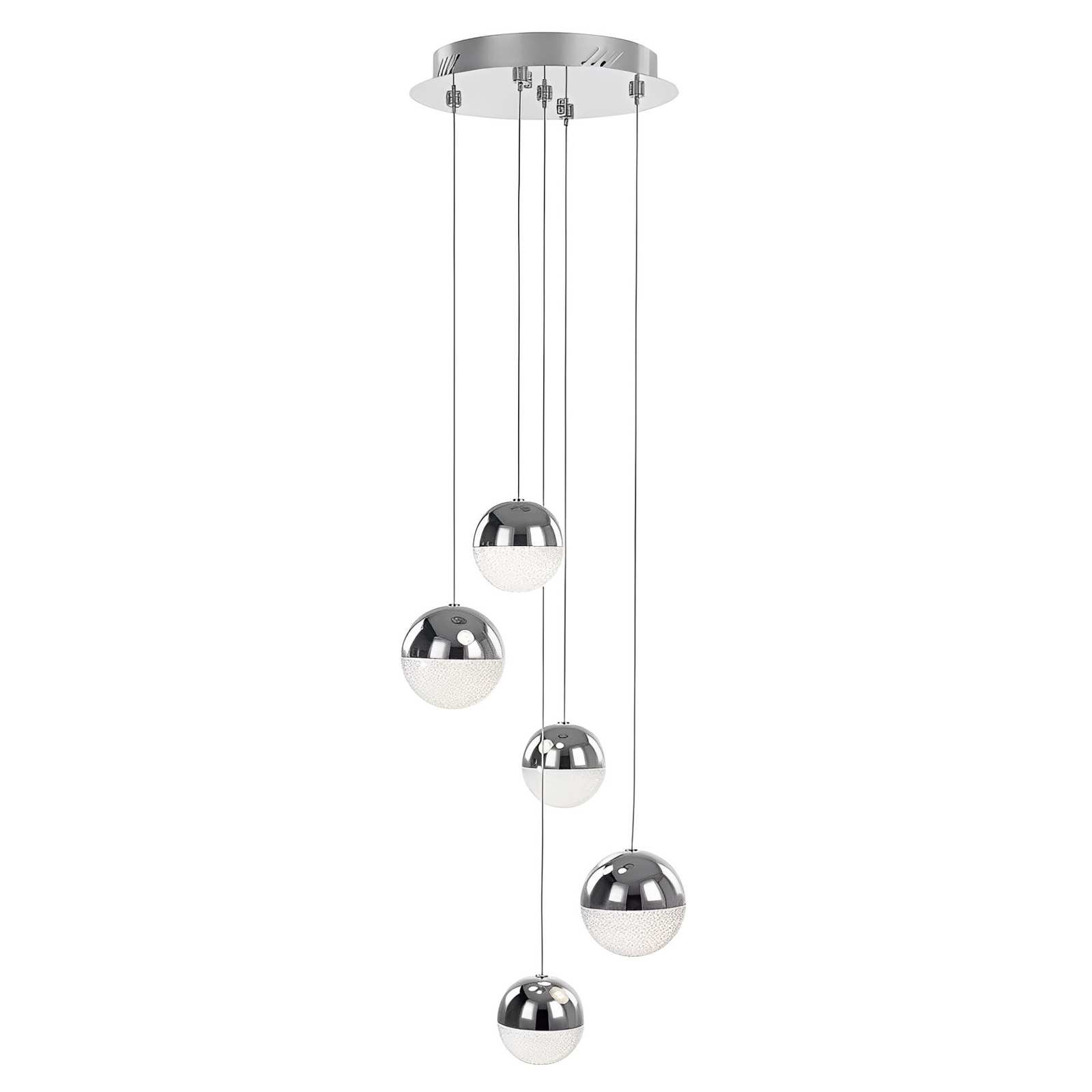 Spiral Cluster Ceiling Pendant Chandelier CH226/5C Spiral Cluster Ceiling Pendant Chandelier CH226/5C