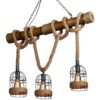 Kitchen Island Rope Bamboo Chandelier CP195