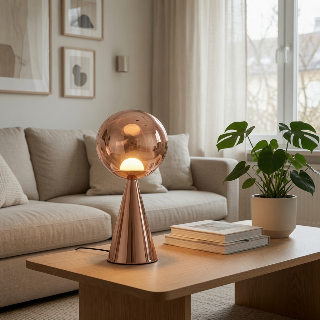 mXoYh Rose Gold Organic Filament Floor Lamp CP231 - view 2