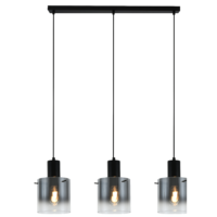 Modern 3-Light Gradient Glass Linear Pendant Light  CP241/3BL