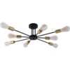 CP243/8BG 8 Arm Stylish Gold and Black Ceiling Light