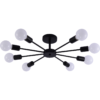 CP245/8BL 8 Arm Stylish Black Ceiling Light